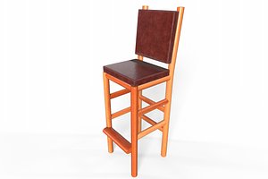 3D bar stool model