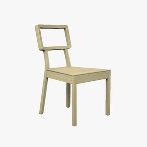 solid chair 3d obj
