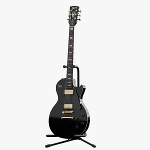 3D Gibson Les Paul Black Beauty