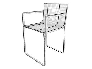gandia blasco flat chair 3d model