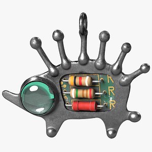 3D steampunk steam hedgehog