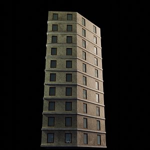 3D Low-poly Building model