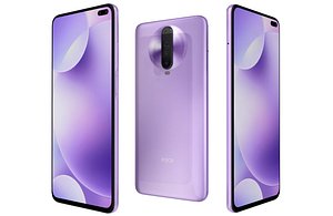 Xiaomi Poco X2 Matrix Purple Low Poly
