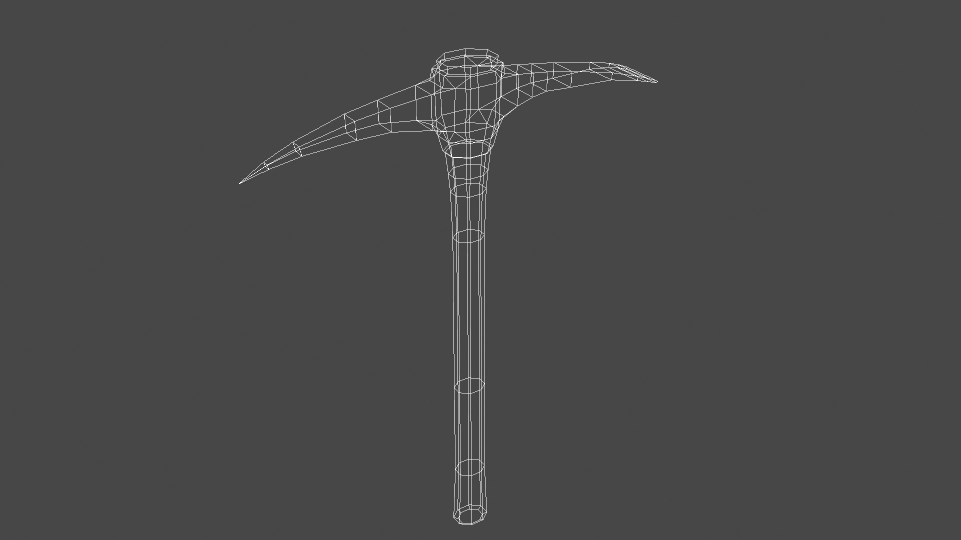 pickaxe weapons polys 3d max