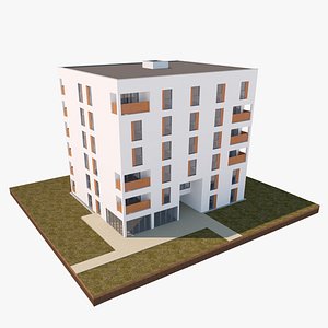 3D Six Storey Housing Building