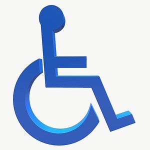 wheelchair logo 3D model