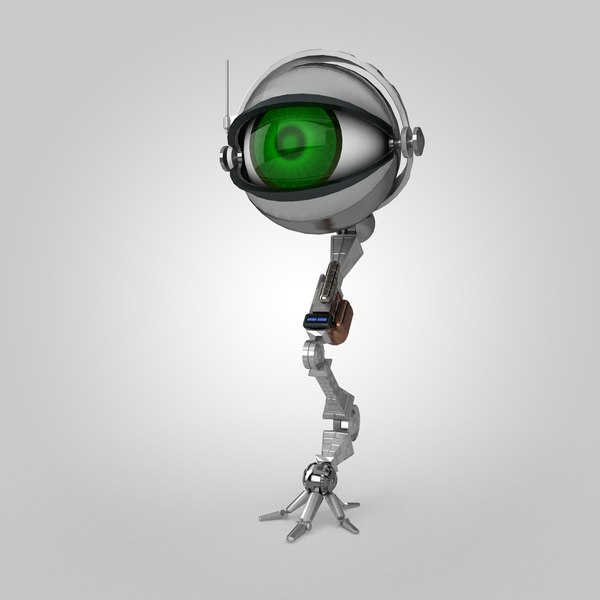 Lab buket kronblad 3d model eye robot
