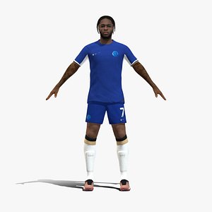 3D Rigged Raheem Sterling Chelsea 2024