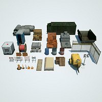 Lowpoly contruction material