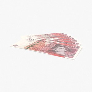 50 Pound Note Fanned