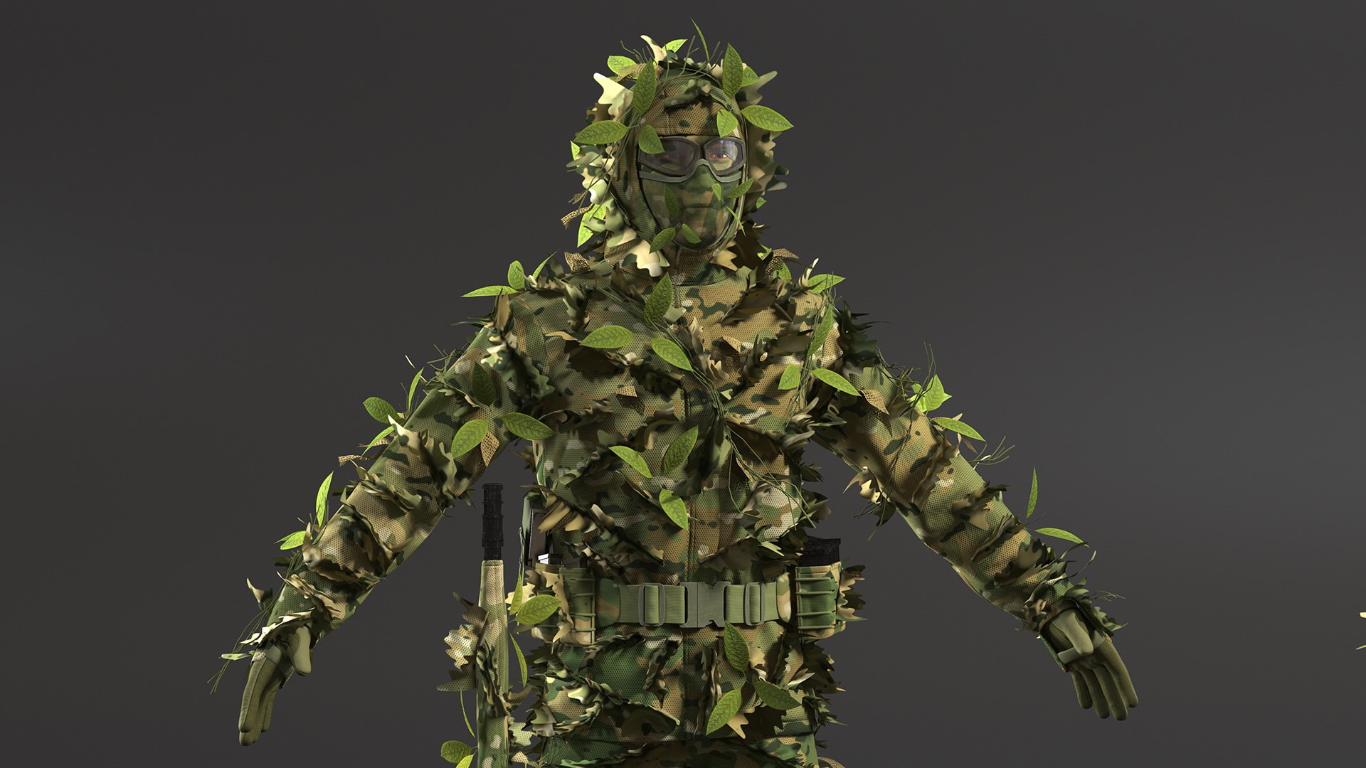 Sniper in Leaf Ghillie Suit Rigged 3D model https://p.turbosquid.com/ts-thumb/zF/XdEc37/Jl/sniperinleafghilliesuitriggedc4dmodel023/jpg/1669059829/1920x1080/fit_q87/cc5a28911a238c1b1eeece8f78fbd46c2728aaa4/sniperinleafghilliesuitriggedc4dmodel023.jpg