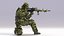 Francotirador en Leaf Ghillie Suit Rigged
