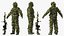 Francotirador en Leaf Ghillie Suit Rigged