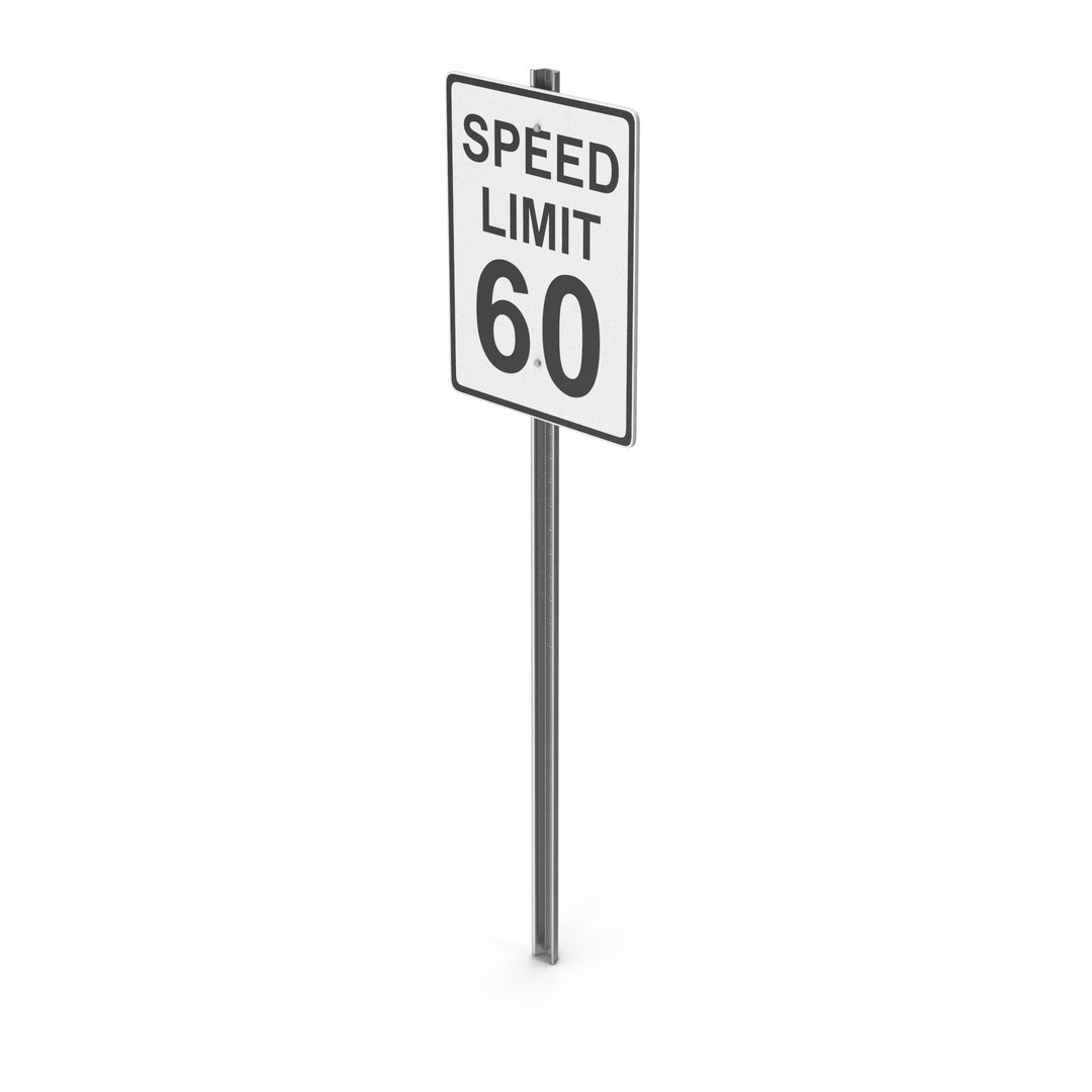 Road Sign Speed Limit 60 3D Model TurboSquid 2045616 road-sign-speed-limit-60-3d-model-turbosquid-2045616