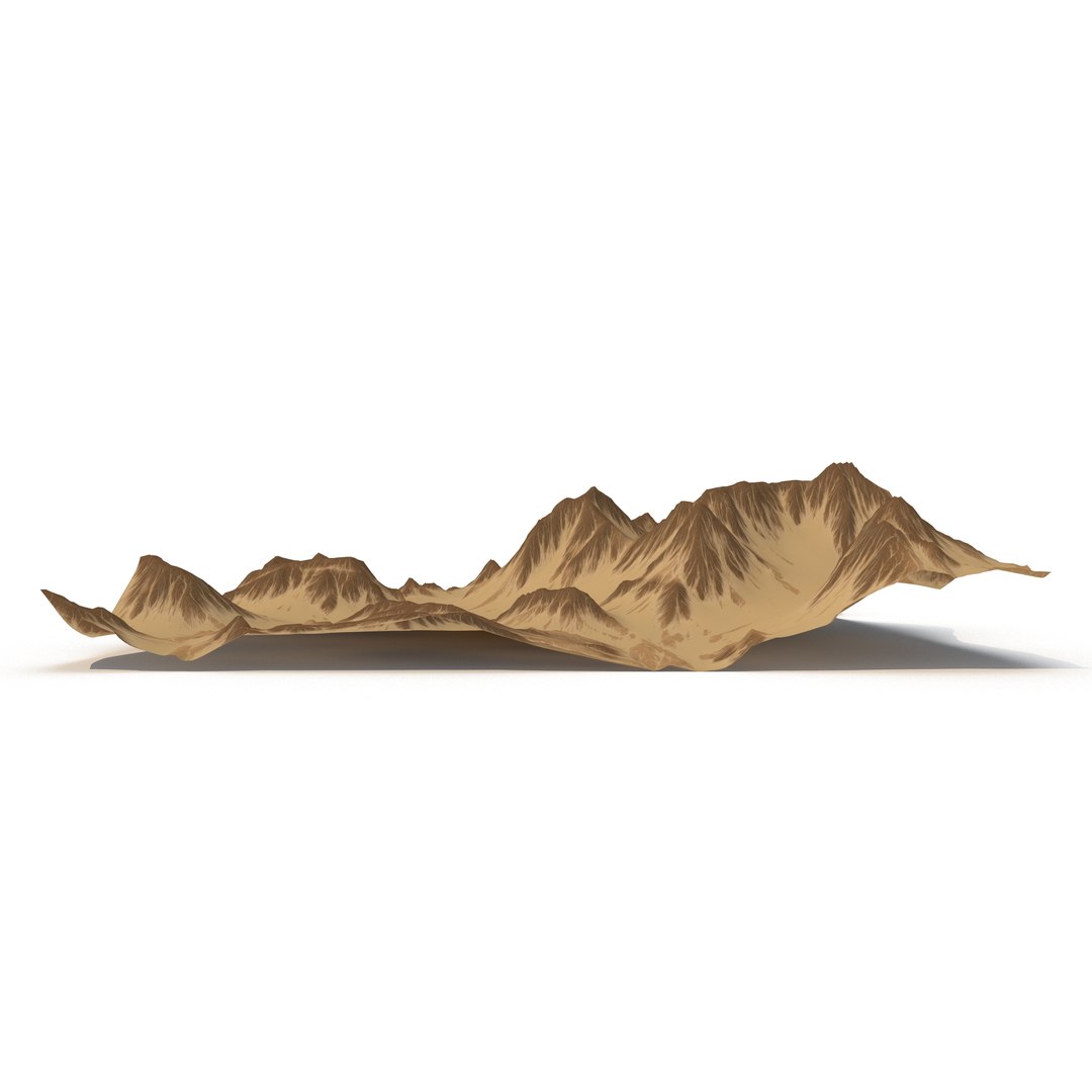 Free 3D desert mountain model - TurboSquid 991650