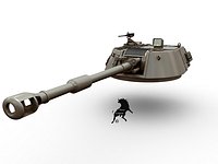 Turret for M-109 A2 or post versions