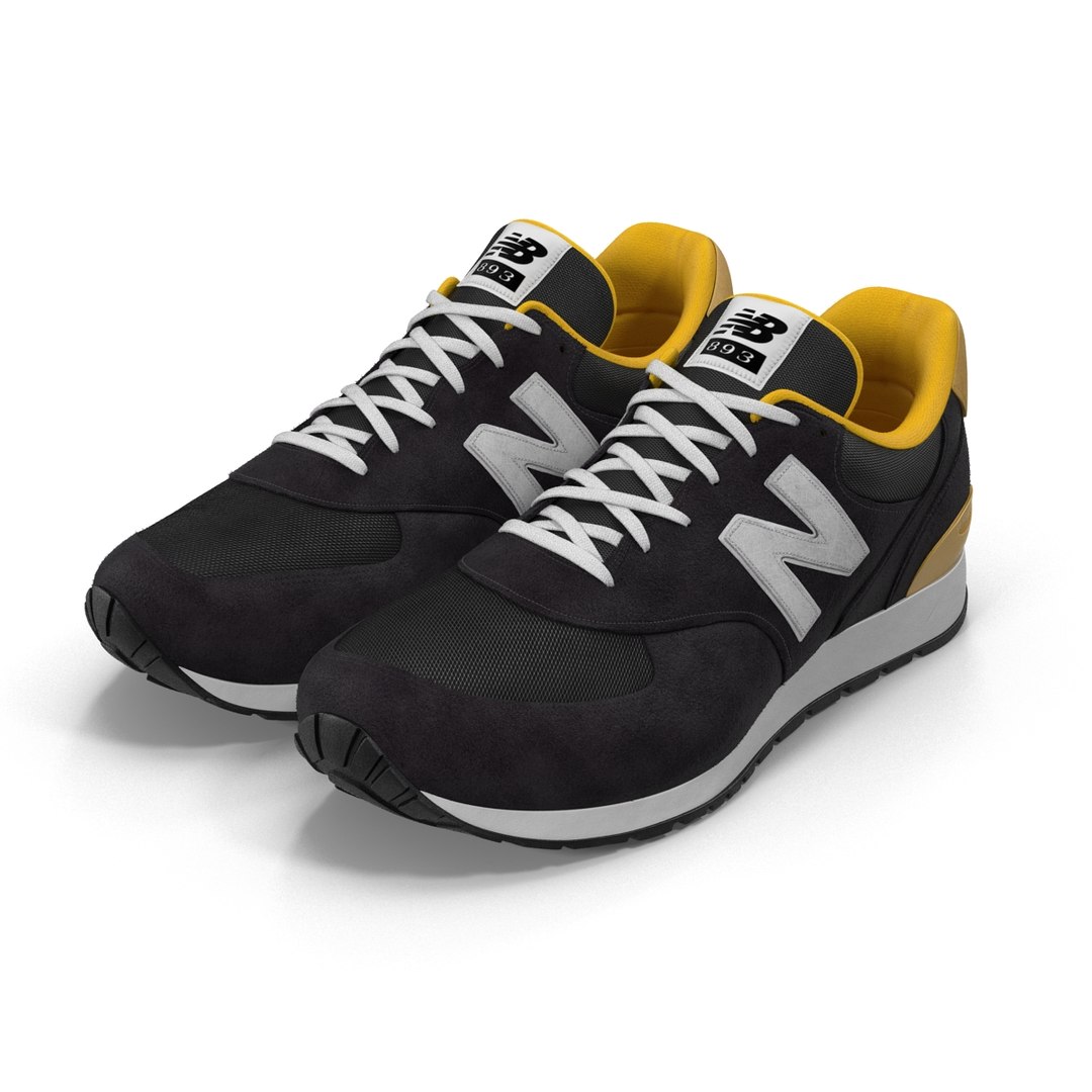 Sneakers 5 Black 3D model preview
