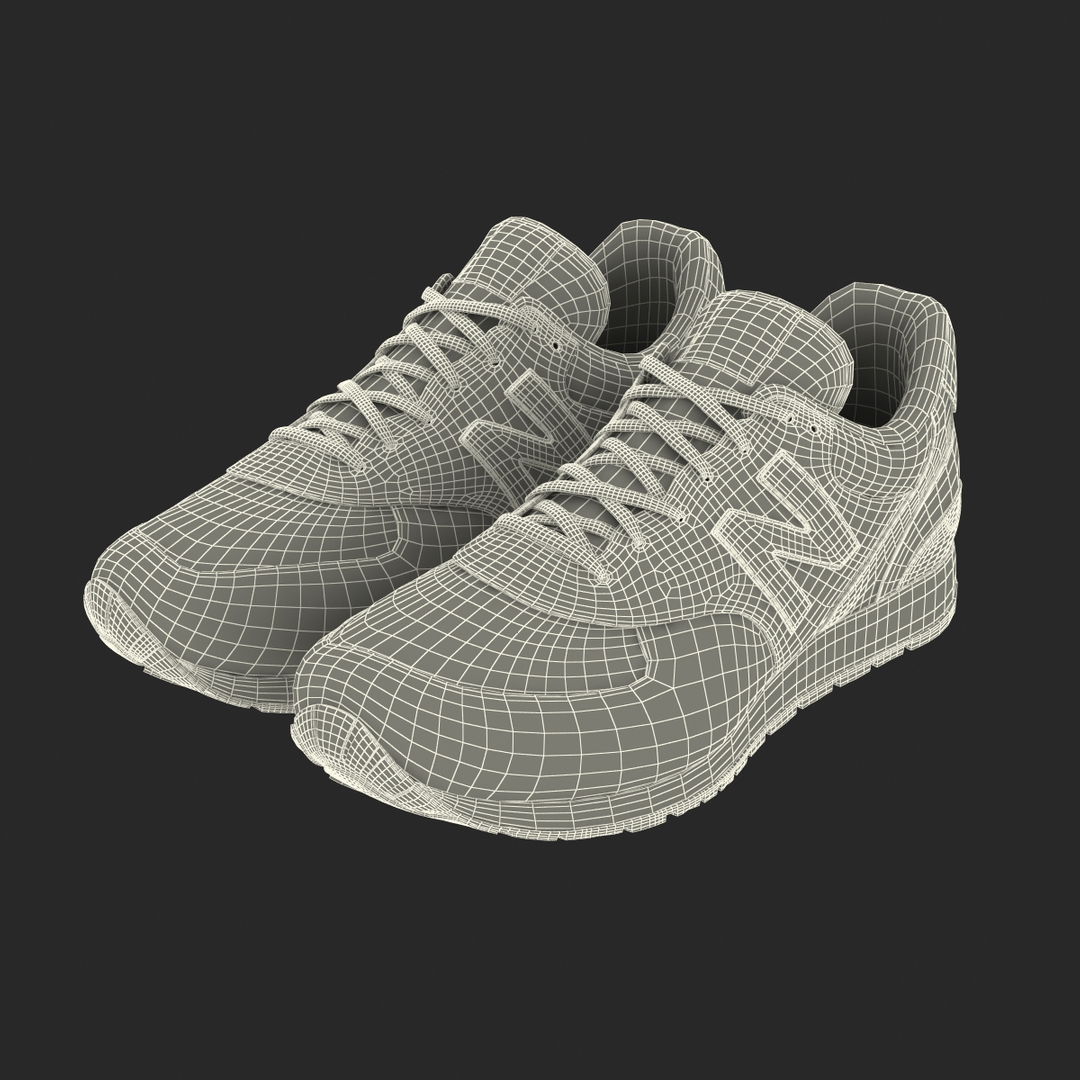 Sneakers 5 Black 3d Model