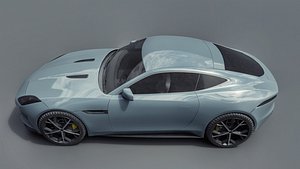sport car jaguar f type 3D