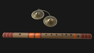 FluteManjeera 3D Model 3D