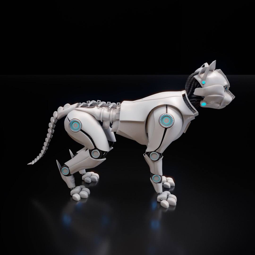 3D robot cat model - TurboSquid 1203885