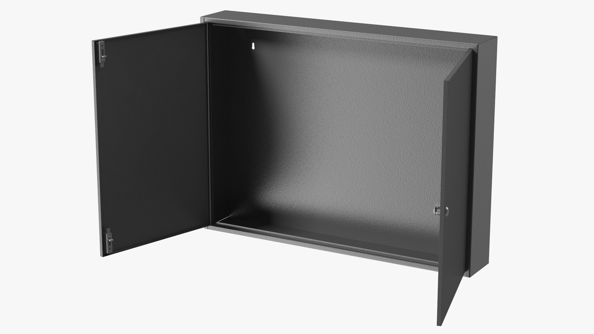 Wall Mount Empty Industrial Large Cabinet 3D model preview