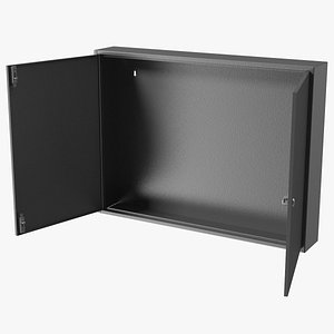 Wall Mount Empty Industrial Large Cabinet 3D