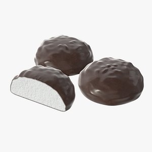Marshmallows covered in chocolate
