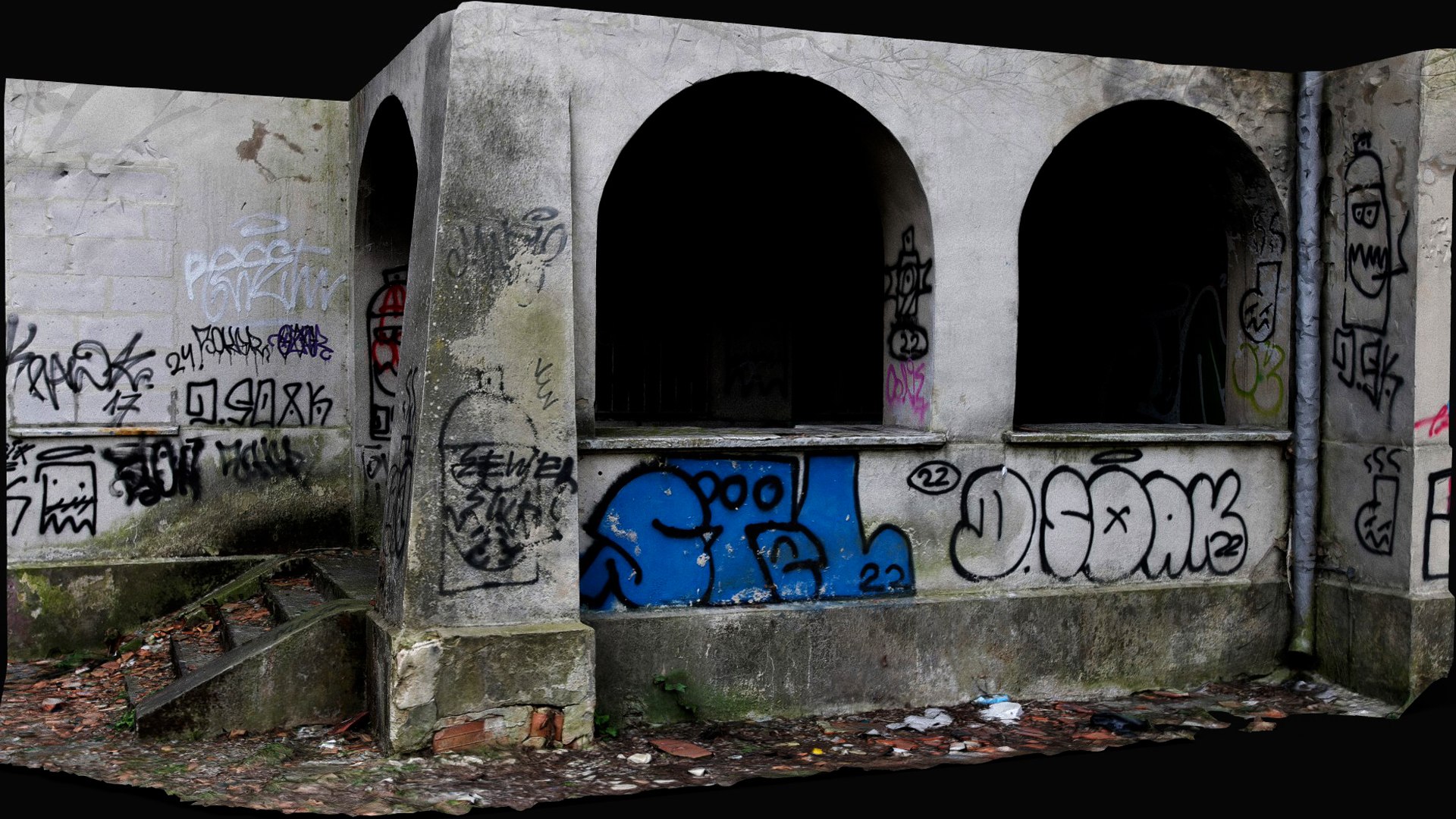 abandoned building graffiti facade entrance photogrammetry 3D model https://p.turbosquid.com/ts-thumb/zF/vhIsDR/FF/preview2/jpg/1744479185/1920x1080/fit_q87/69e32be30362b98544d5859303b47004b430fad1/preview2.jpg