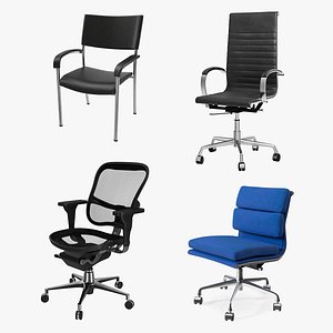 3D Office Chairs Collection 2