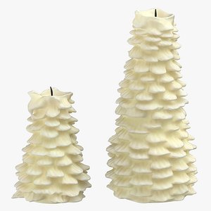 3D tree shaped candles 03