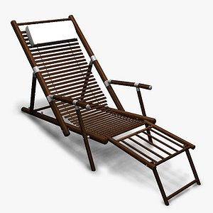 3ds max deck chair