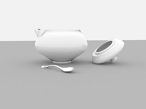sugar bowl spoon 3d max