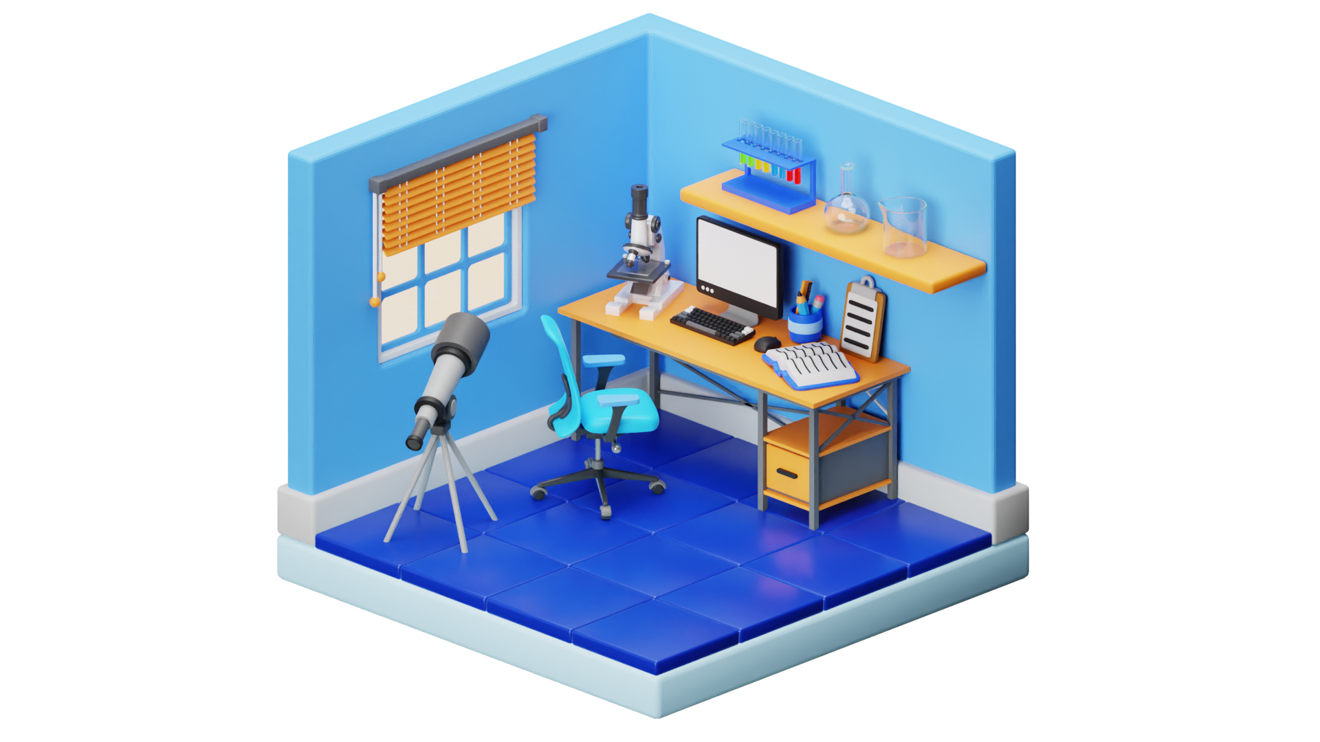Workspace Room 3D Model - TurboSquid 2299231