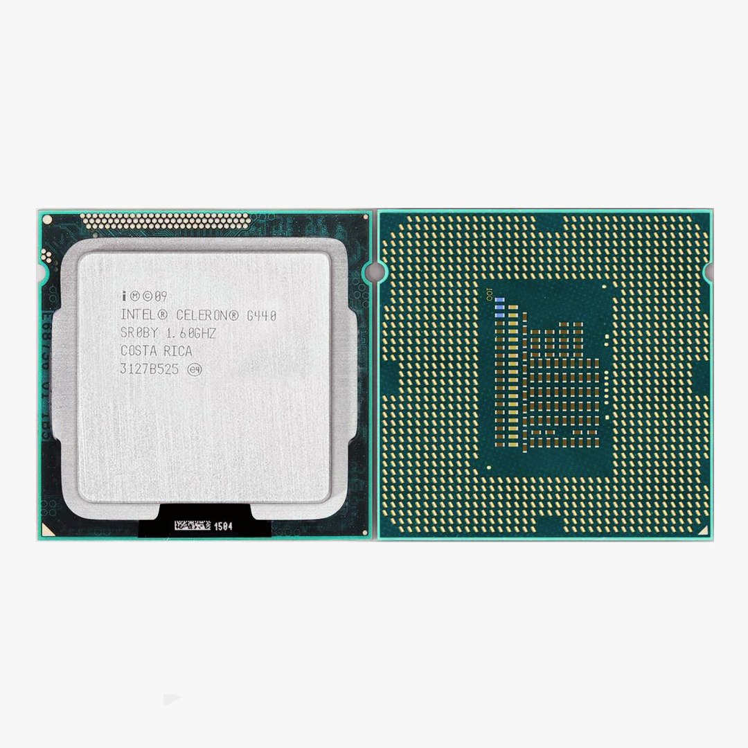 3d Model Of Intel Celeron G440