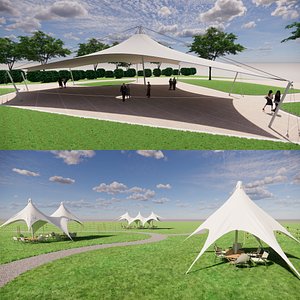 Tensile Structures Collection -A1 3D model