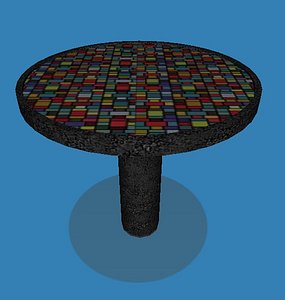 3d modern table model