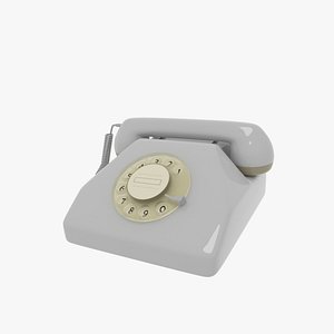 80S Rotary Phone 3D model
