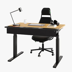 3D Mittzon Loparbana desk and chair