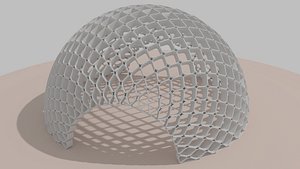 3d model abstract artistic dome