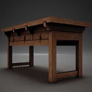 desks furniture 3D