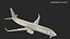 United Airlines Boeing 737-900 with Interior Rigged for Maya 3D model