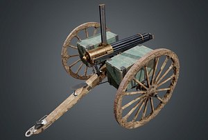 Gatling Gun 3D model