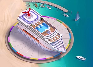 boat low poly