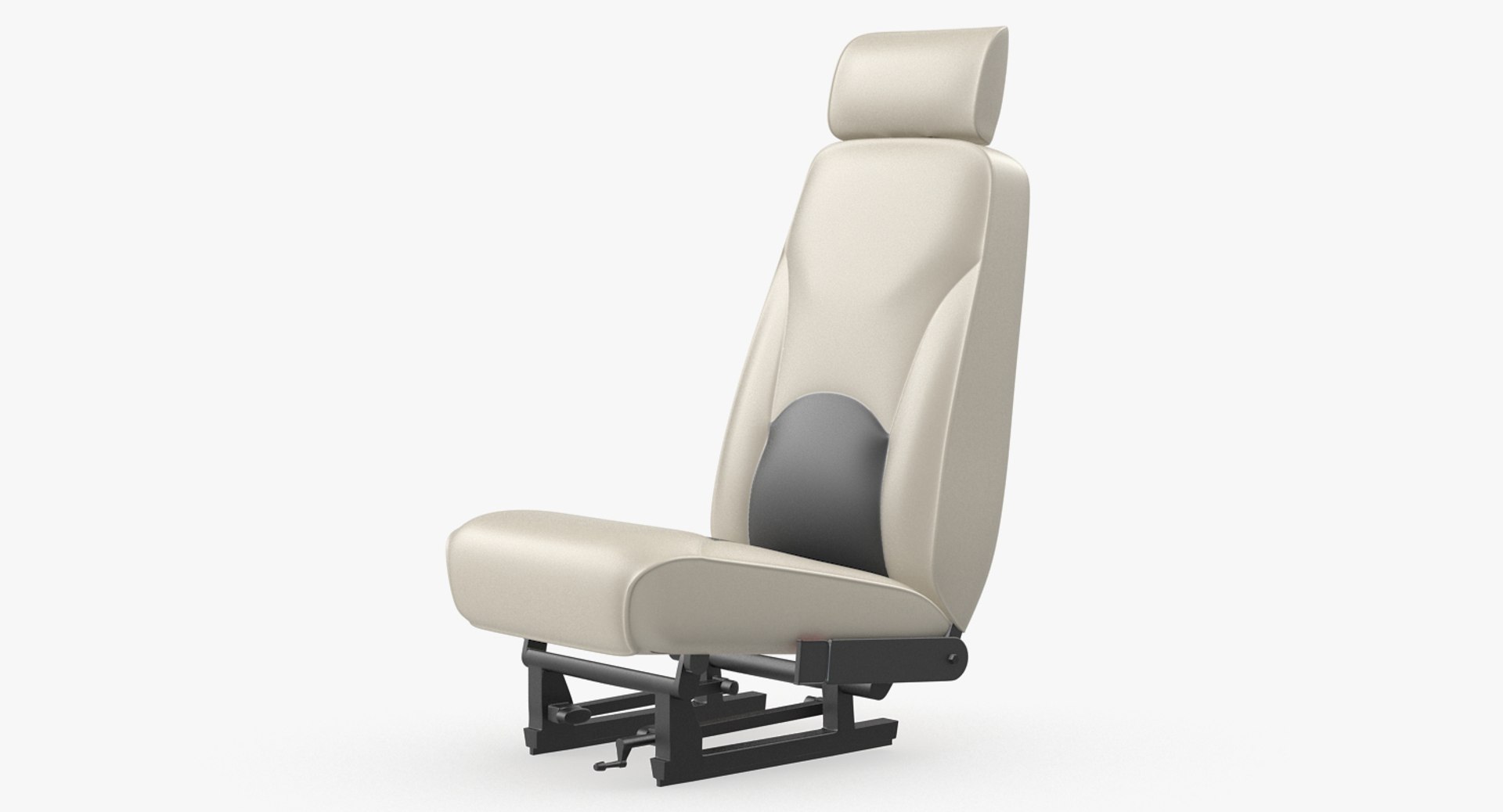 Light Airplane Pilot Seat 3D Model 3D model preview