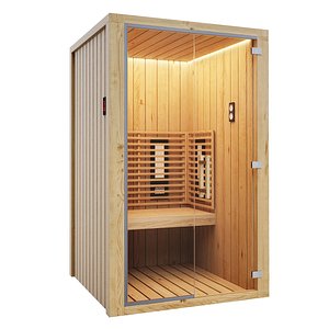 3D Infrared sauna View ReGeneration for interior model