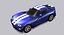 Dodge Viper GTS Low Poly Car