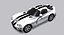 Dodge Viper GTS Low Poly Car