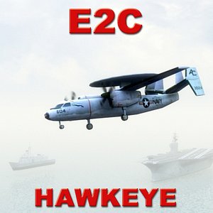 e2c hawkeye aircraft games 3d model