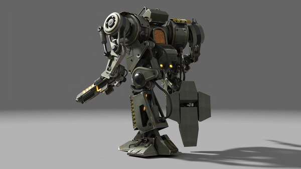 modelo 3d Mecha de batalla - TurboSquid 2204500